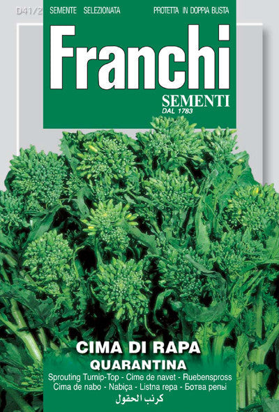 Seeds - Broccoli Rabe / Rapini (Cima di Rapa Quarantina)