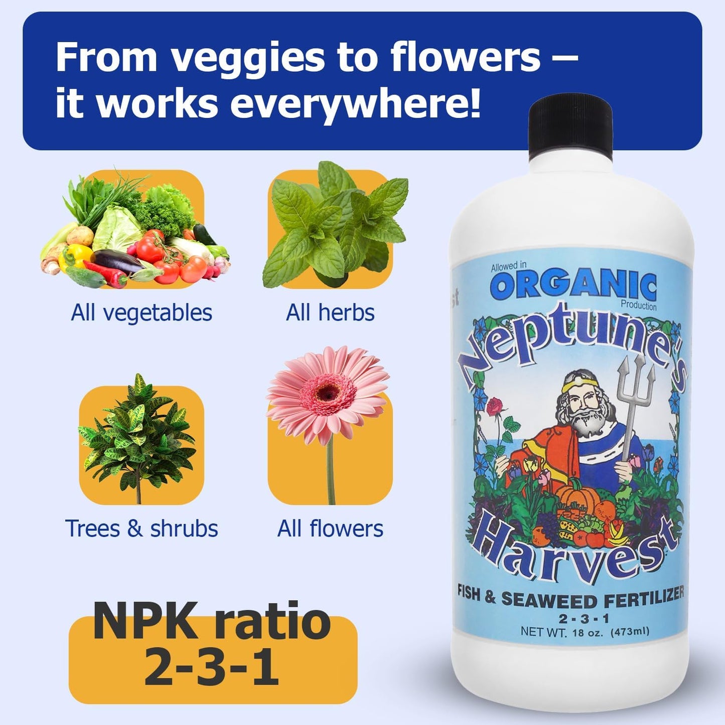 Fertilizer - Neptune's Harvest Organic Fish & Seaweed