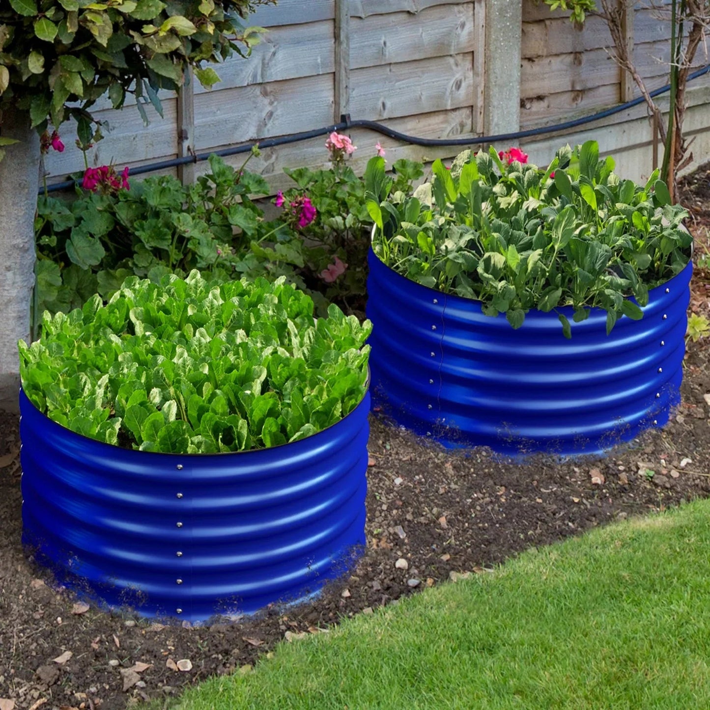 Raised Bed - Metal (17" Tall, 24" Round Pair (2) per set)