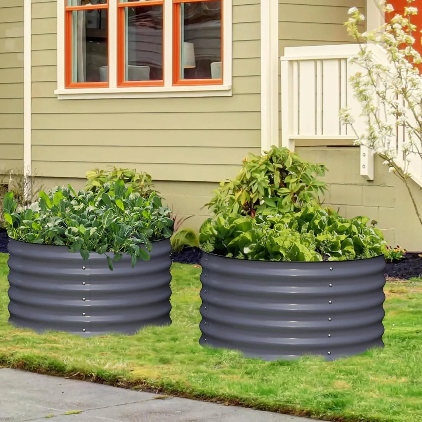 Raised Bed - Metal (17" Tall, 24" Round Pair (2) per set)