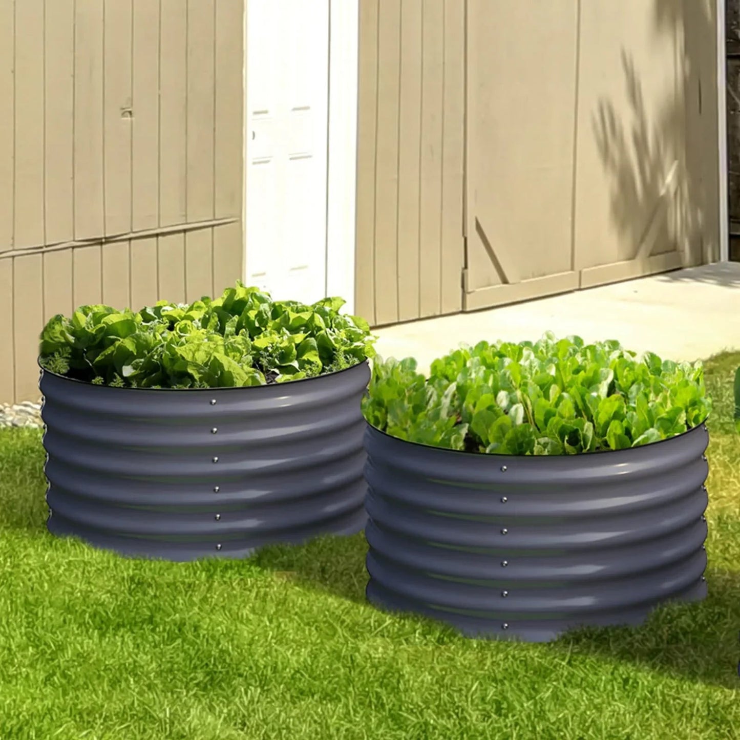 Raised Bed - Metal (17" Tall, 24" Round Pair (2) per set)