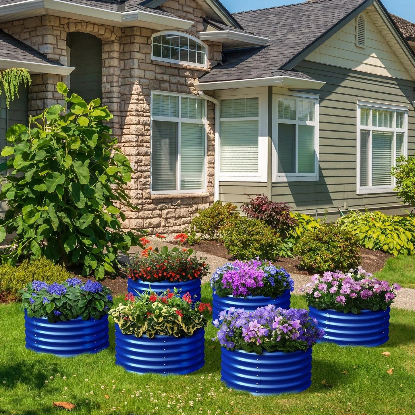 Raised Bed - Metal (17" Tall, 24" Round Pair (2) per set)