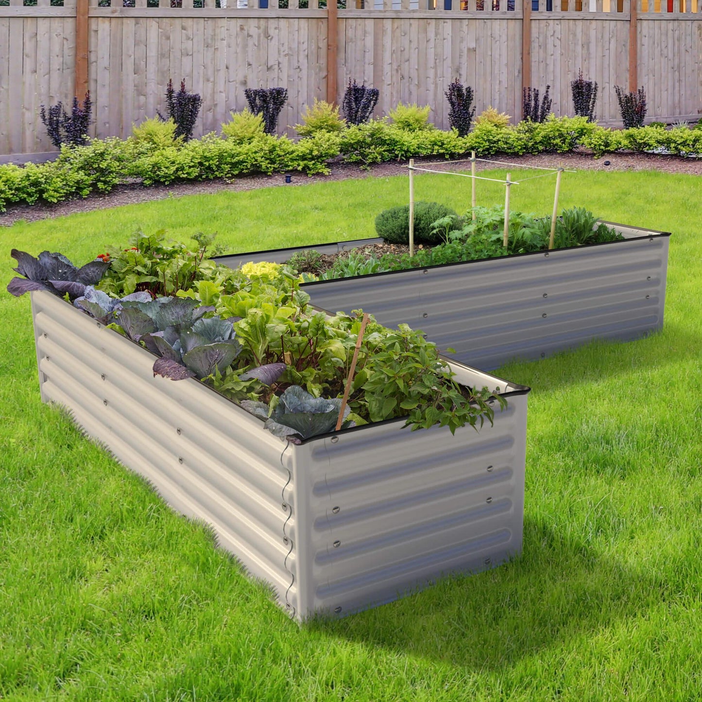 Raised Bed - Metal (17" Tall, "L" Shape Infinity)