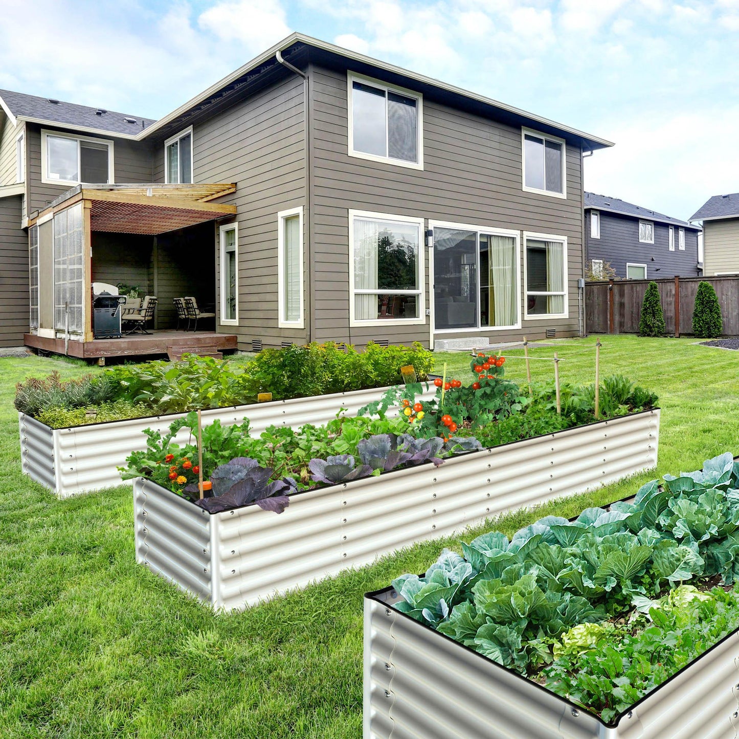 Raised Bed - Metal (17" Tall, Rectangle Infinity)