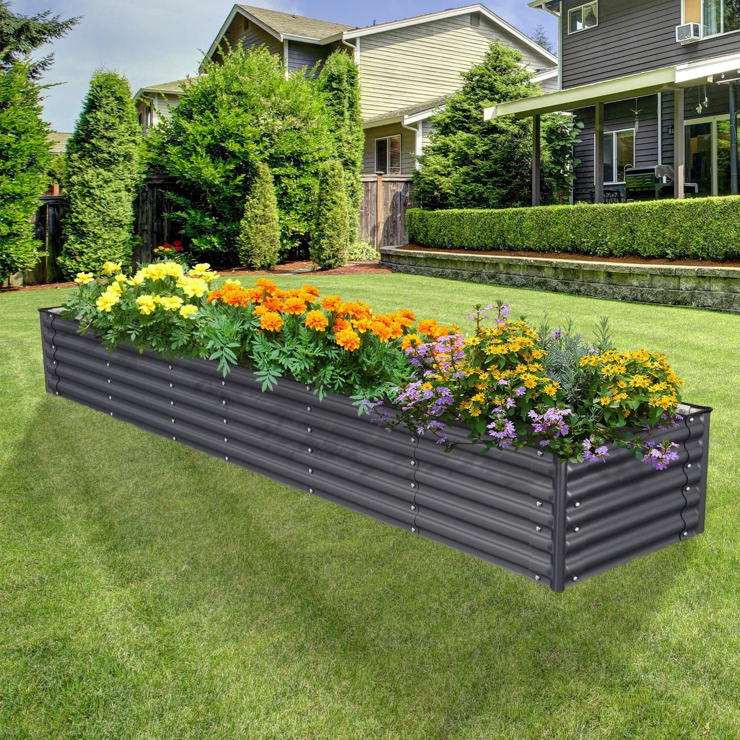 Raised Bed - Metal (17" Tall, Rectangle Infinity)