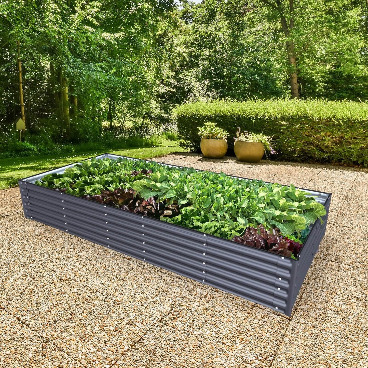 Raised Bed - Metal (17" Tall, Rectangle Infinity)
