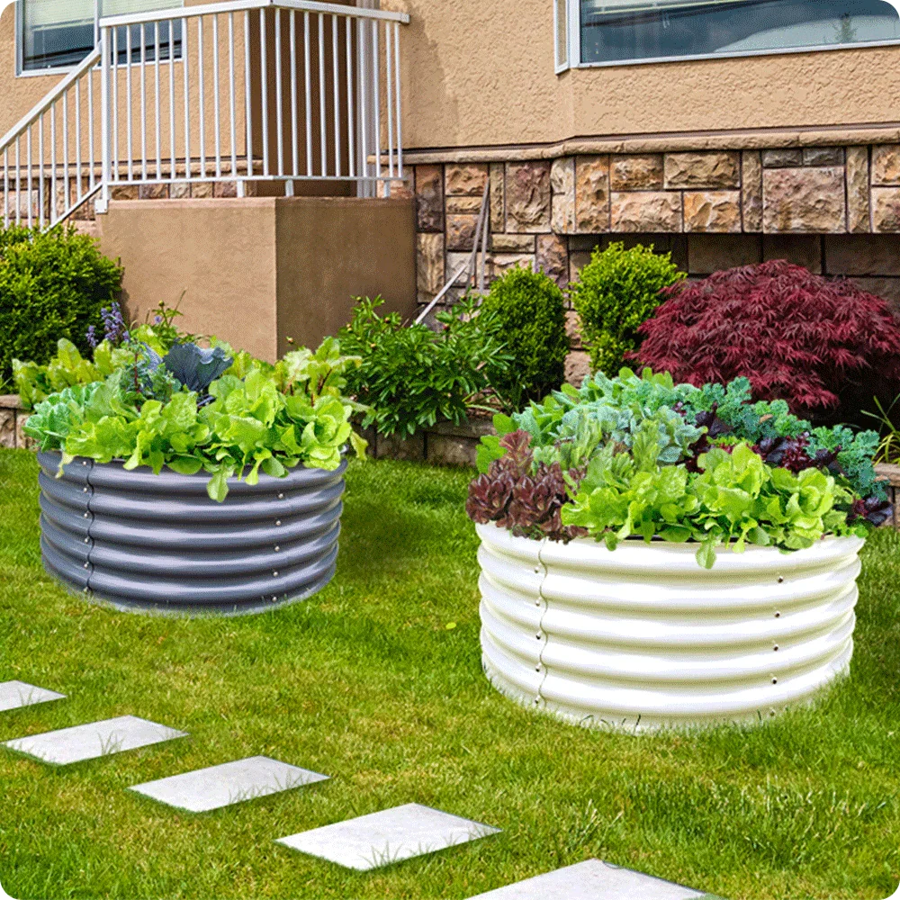 Raised Bed - Metal (17" Tall x 42", Round Raised)