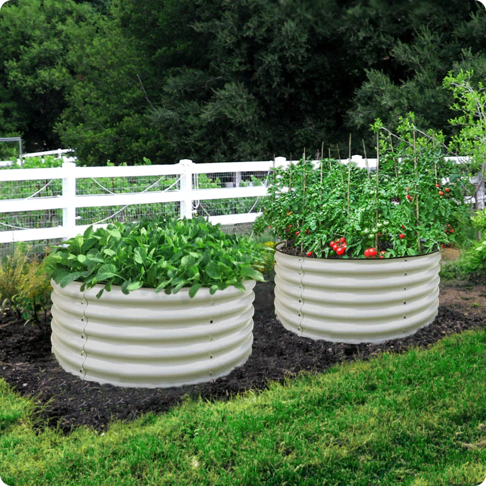Raised Bed - Metal (17" Tall x 42", Round Raised)
