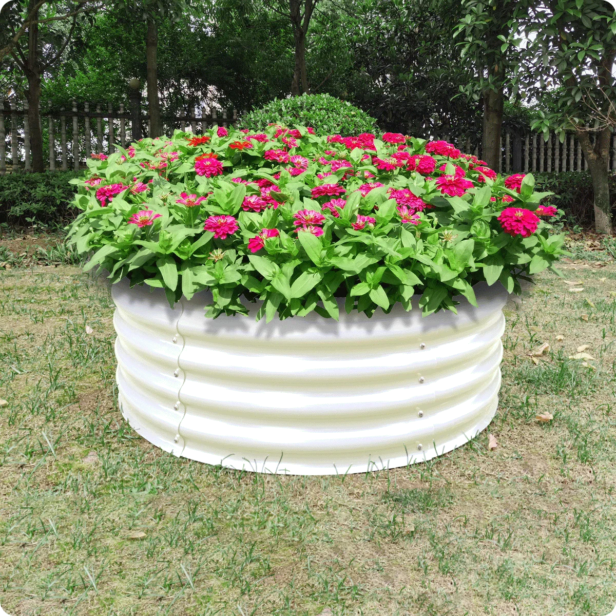 Raised Bed - Metal (17" Tall x 42", Round Raised)