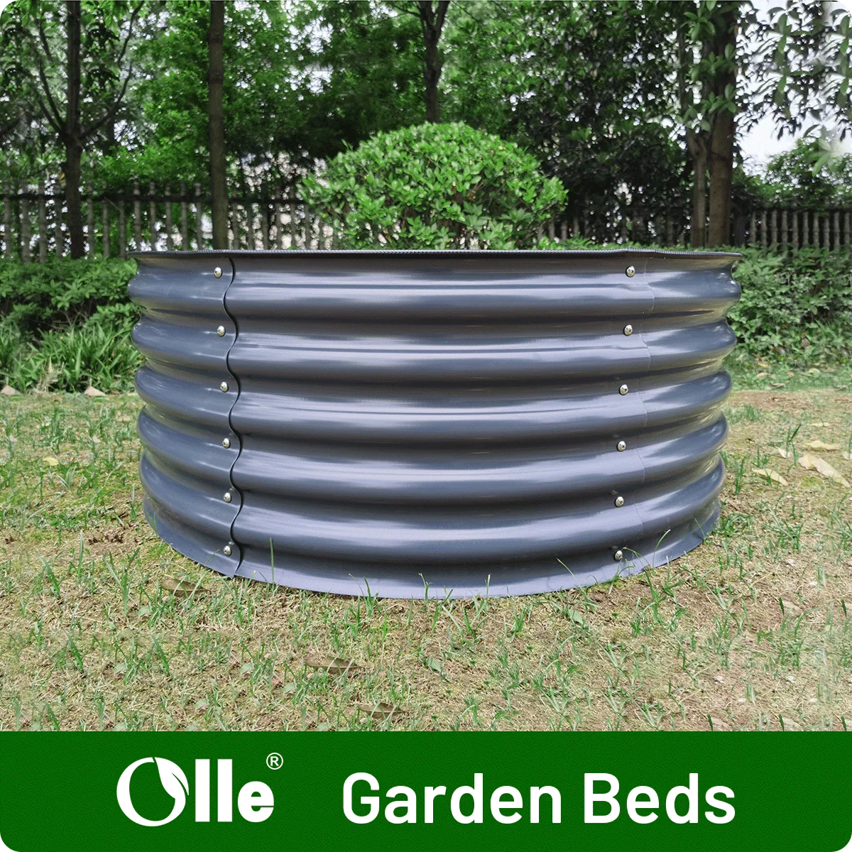 Raised Bed - Metal (17" Tall x 42", Round Raised)