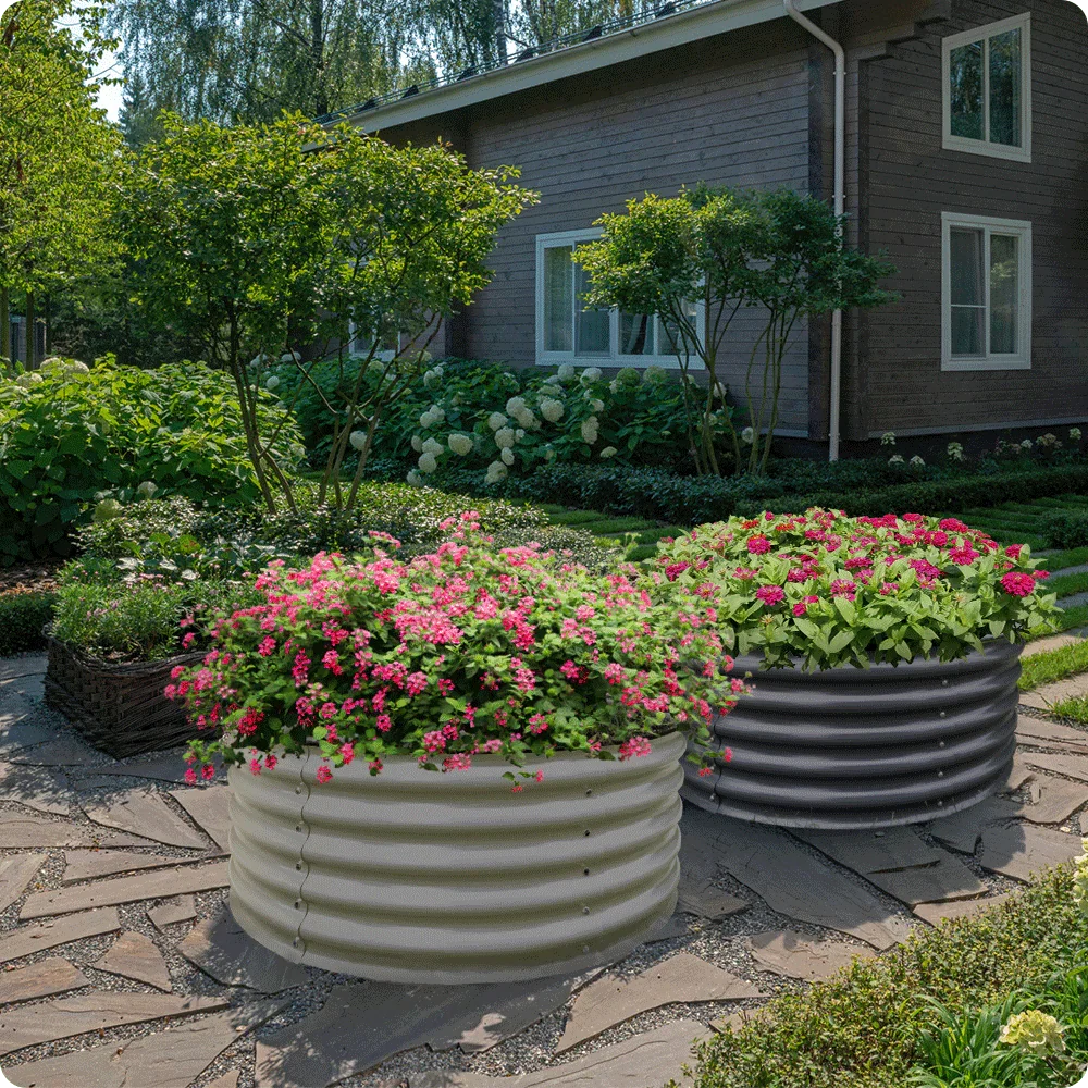 Raised Bed - Metal (17" Tall x 42", Round Raised)