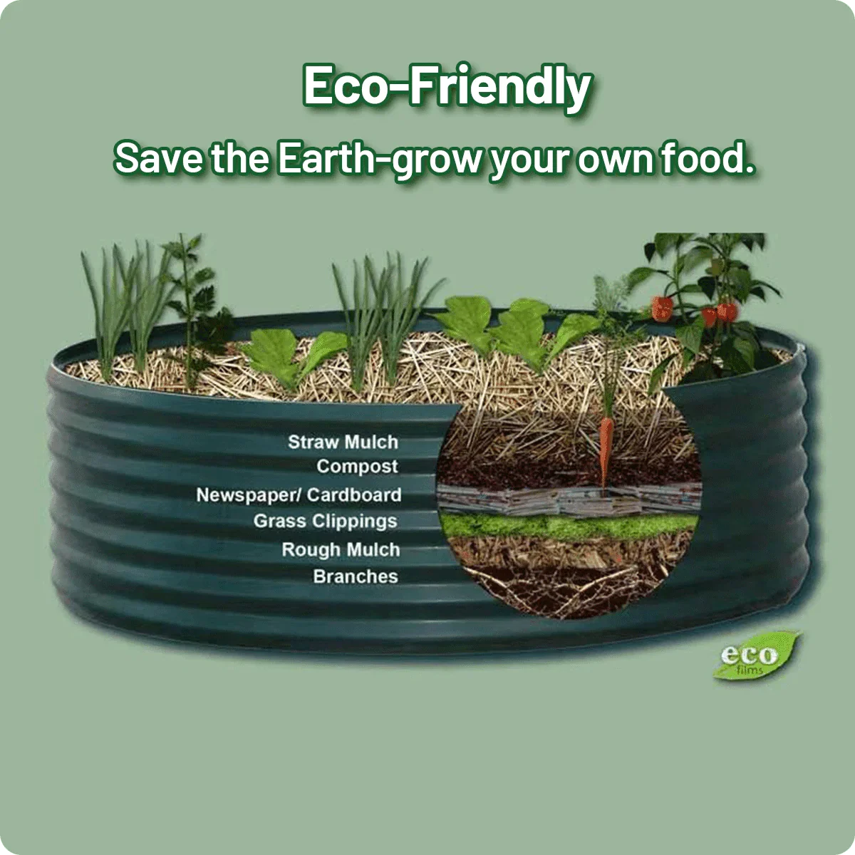 Raised Bed - Metal (32" Tall, 12-in-1)