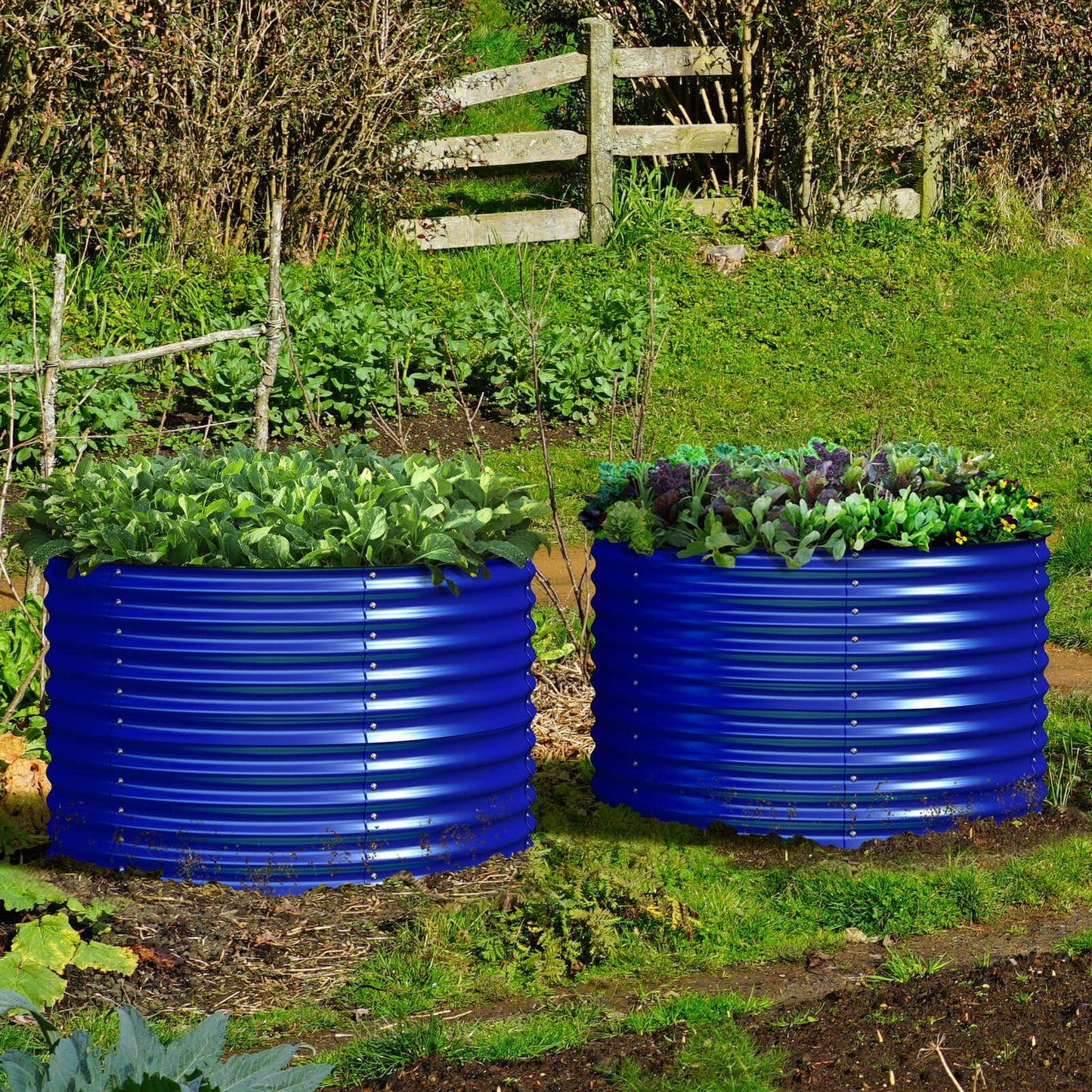 Raised Bed - Metal (32" Tall x 42", Round Bed)