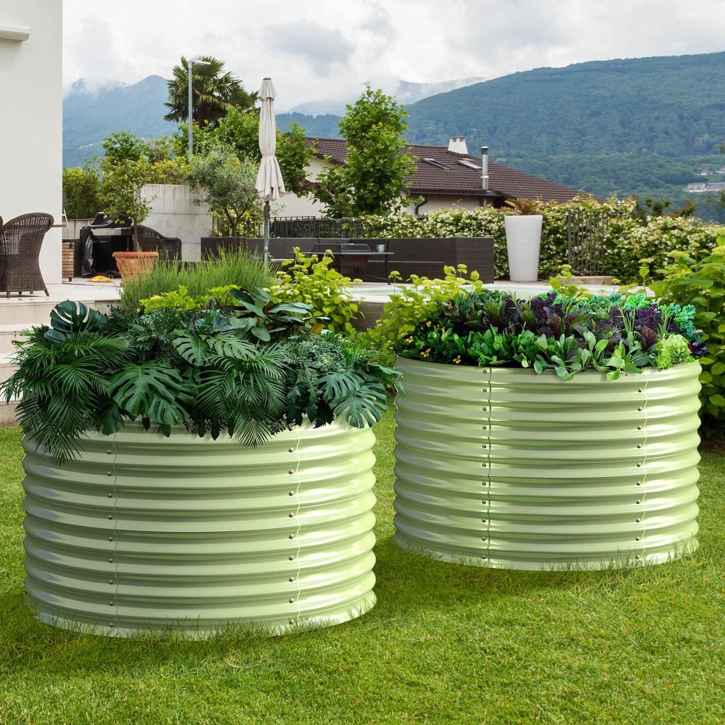 Raised Bed - Metal (32" Tall x 42", Round Bed)