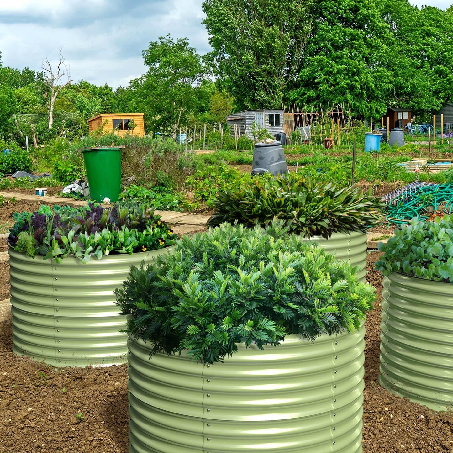 Raised Bed - Metal (32" Tall x 42", Round Bed)